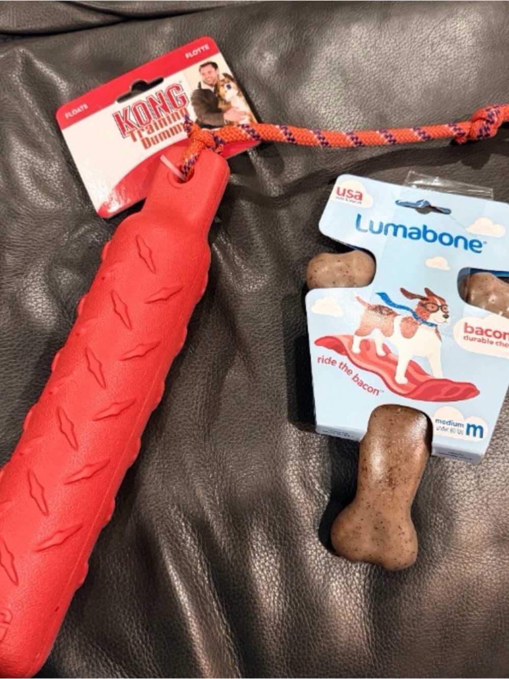 Kong Red Training Dummy and Lumabone -NWT